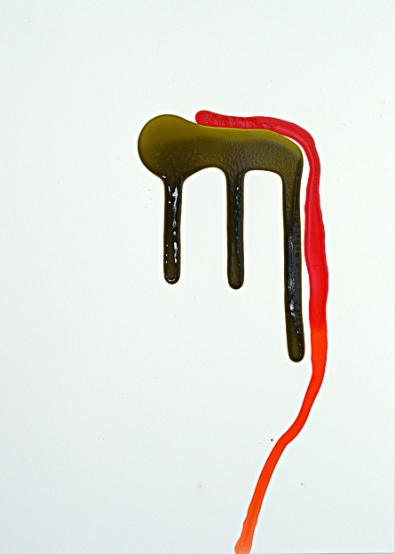 m, alphabet, painting,