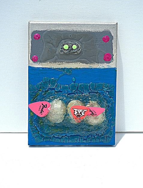 fender, guitarpick, painting